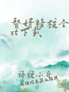 赘婿精校全本txt下载