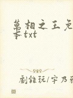 万相之王免费全本txt