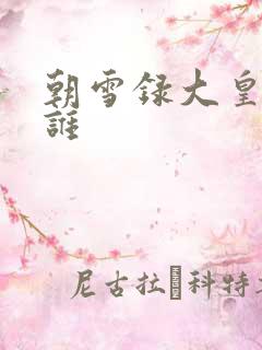 朝雪录大皇子是谁