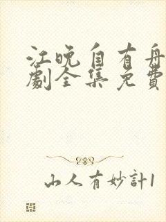 江晚自有舟渡短剧全集免费观看