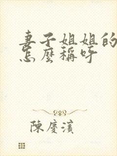 妻子姐姐的儿子怎么称呼