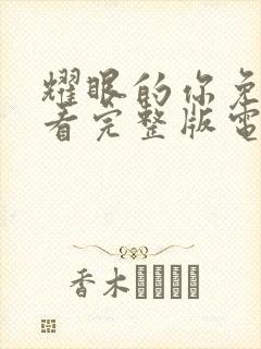 耀眼的你免费观看完整版电视剧全集