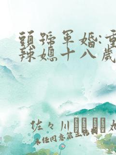 头号军婚:重生辣媳十八岁