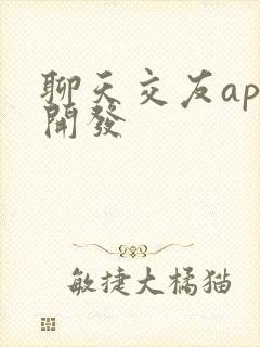 聊天交友app开发
