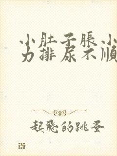 小肚子胀小便无力排尿不顺畅怎么回事