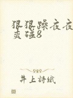 狠狠躁夜夜躁人爽碰8