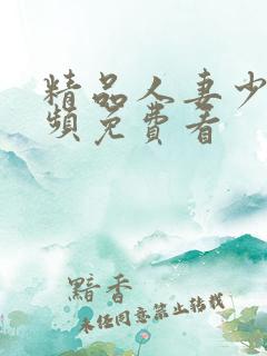 精品人妻少妇视频免费看