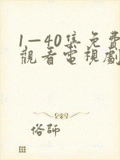 1—40集免费观看电视剧