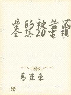 爱的被告国语版全集20电视剧