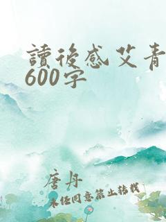 读后感艾青诗选600字