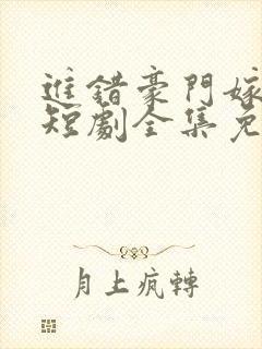 进错豪门嫁对郎短剧全集免费观看