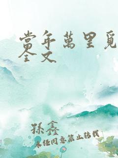 当年万里觅封侯全文
