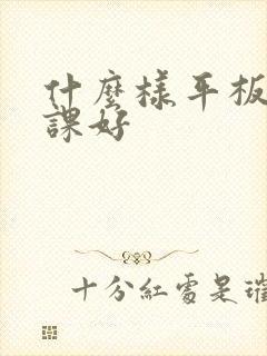 什么样平板上网课好
