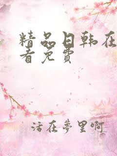 精品日韩在线观看免费