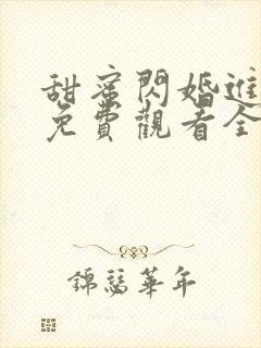 甜蜜闪婚进行时免费观看全集