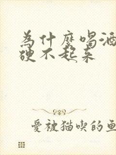 为什么喝酒多了硬不起来