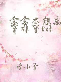 念念不想忘 墨宝非宝txt
