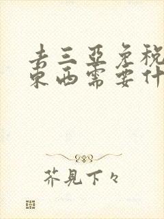 去三亚免税店买东西需要什么条件
