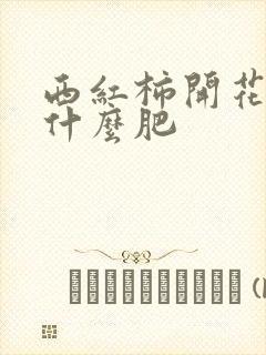 西红柿开花期施什么肥