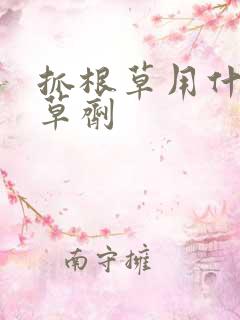 抓根草用什么除草剂