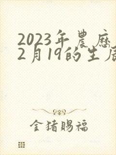 2023年农历2月19的生辰八字
