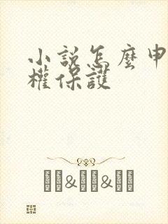 小说怎么申请版权保护
