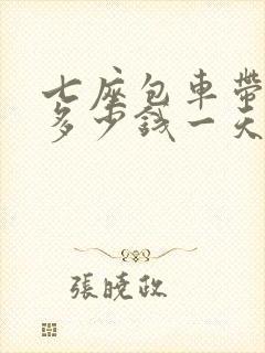 七座包车带司机多少钱一天