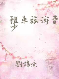 租车旅游费用多少