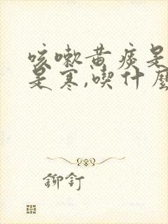 咳嗽黄痰是热还是寒,吃什么药