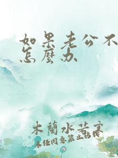 如果老公不爱你怎么办