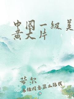 中国一级美女特黄大片