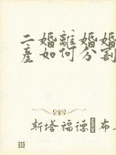 二婚离婚婚前财产如何分割新婚姻法 二婚离婚婚前财产如何分割新婚姻法
