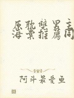 原耽双男主小说海棠推荐同人