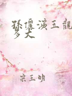 孙俪演玉观音时多大