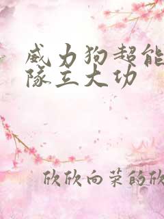 威力狗超能汪汪队立大功