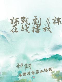 谍战剧《谍锋》在线播放