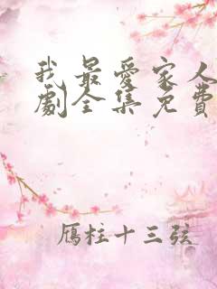 我最爱家人电视剧全集免费观看高清
