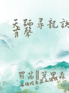 天师寻龙诀小说有声