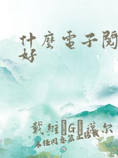什么电子阅读器好