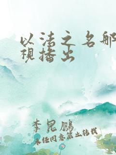 以法之名那个卫视播出
