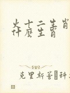 火十二生肖指的什么生肖