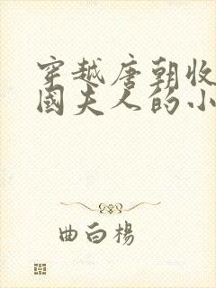 穿越唐朝收了虢国夫人的小说