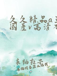 久久精品a亚洲国产v高清不卡