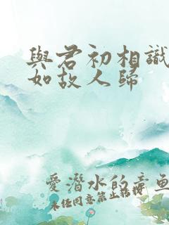 与君初相识·犹如故人归