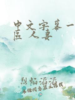 中文字幕一区二区 人妻