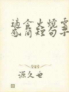 适合火烧云的伤感简短句子