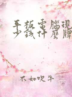 平板电脑现在多少钱什么牌子的好