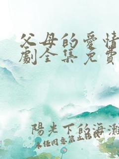 父母的爱情电视剧全集免费观看高清