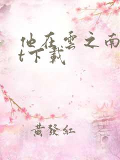他在云之南txt下载