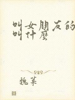 叫女朋友的哥哥叫什么